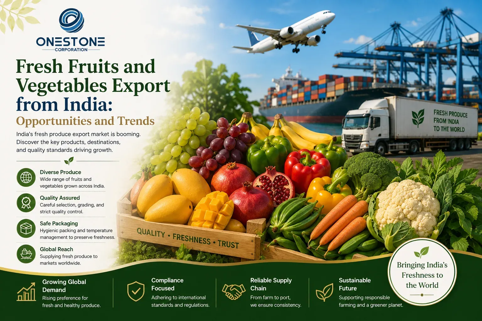Fresh Fruits and Vegetables Export from India: Opportunities and Trends
